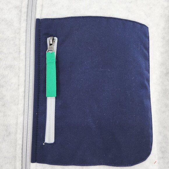 AE Men's Gray & Navy Full-Zip Polar Fleece Jacket XXL NWT - Picture 6 of 9